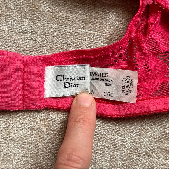 Vintage Christian Dior lace bra intimates - Picture 6 of 8